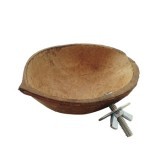Natural Coconut Feed Bowl w/ Hardware