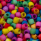 Mini Barrel Beads in Assorted Colors Close