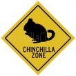 "Chinchilla Zone" Sticker