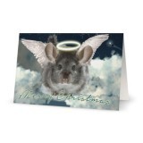 Chinchilla Holiday Angel Christmas Cards - Pack of 5
