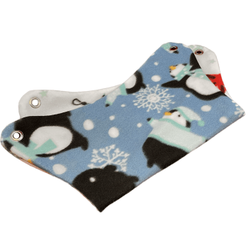 Winter Penguins 2 and Ornaments Reversible Fleece Hammock